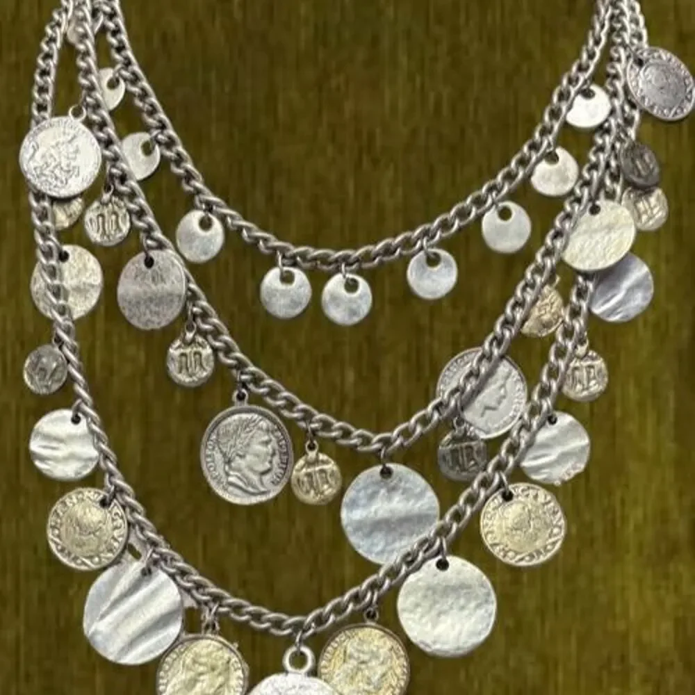 Festival Rave Fairy Boho Layered Coin Necklace Pirate • Cosplay • Costume - Picture 2 of 6